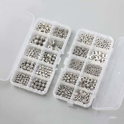 混装不掉色藏银珠子花托隔片管子