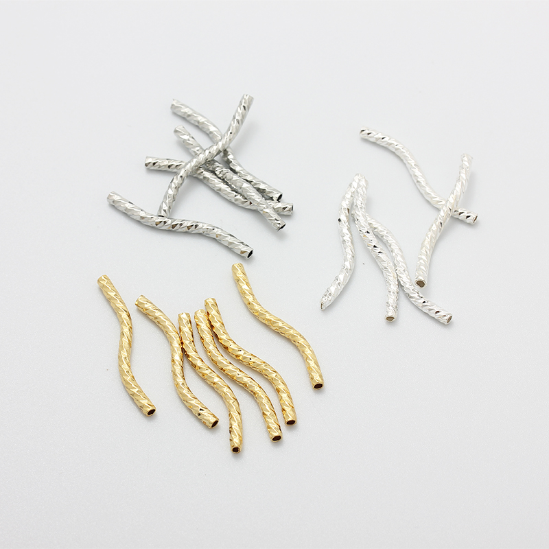 包金铜镀真金纯银色花波浪