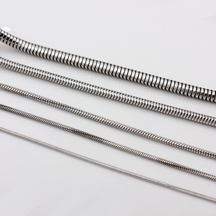 不褪色304钛钢圆蛇骨链不锈钢链条手工饰品链子diy手链项链配件