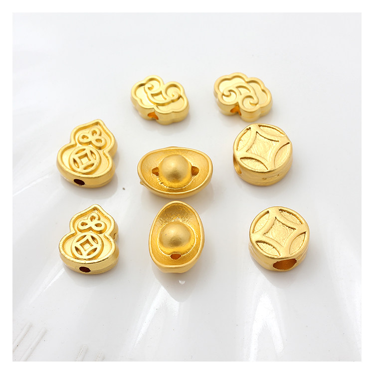 保色沙金珠子哑金古法金元宝珠葫芦珠祥云珠手工散珠DIY手链配件,饰品/流行首饰/时尚饰品新,其他DIY饰品配件,淘宝优惠券,粉丝福利购,淘宝优惠卷