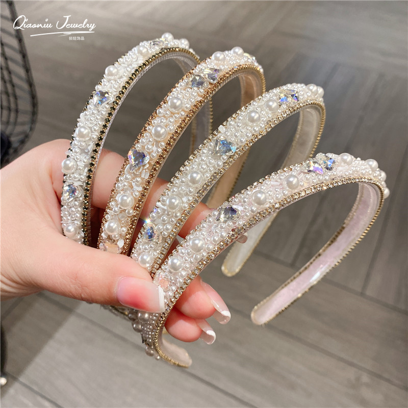 发箍珍珠甜美防滑带齿