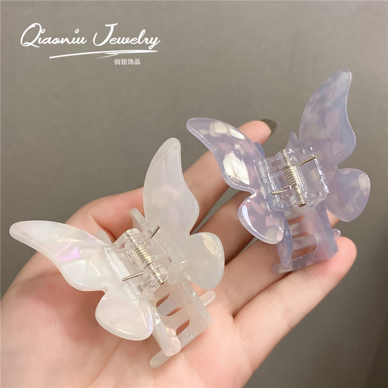 蝴蝶头饰少女风防滑ins马尾发夹