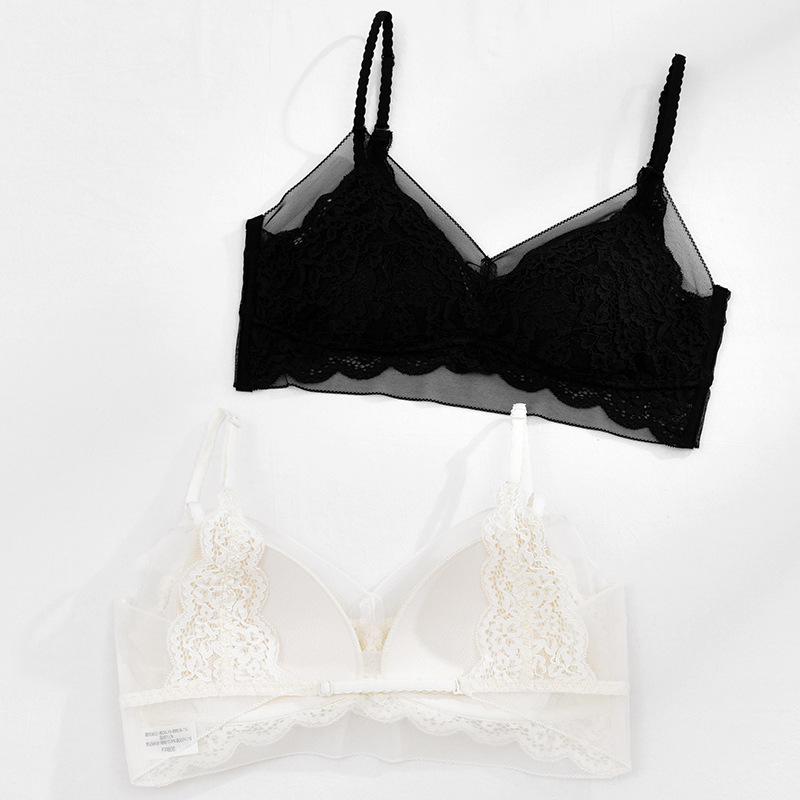 夏季蕾丝内搭性感美背文胸防下垂