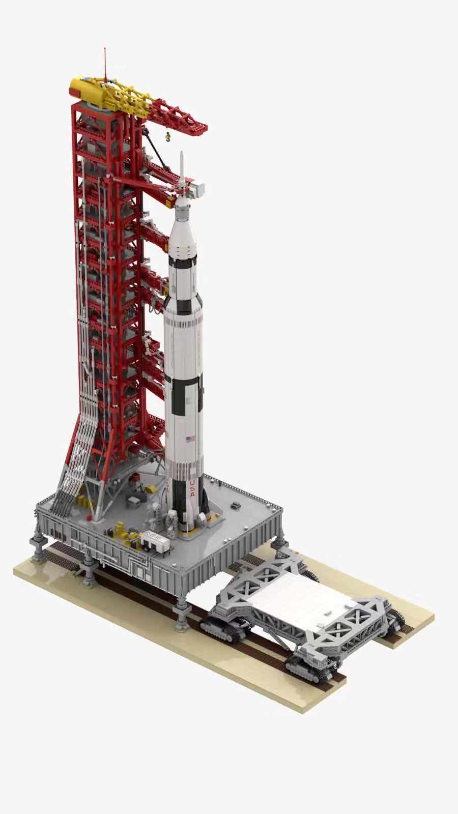 乐高 火箭发射台 moc 不包含阿波罗火箭 非 21309 儿童玩具