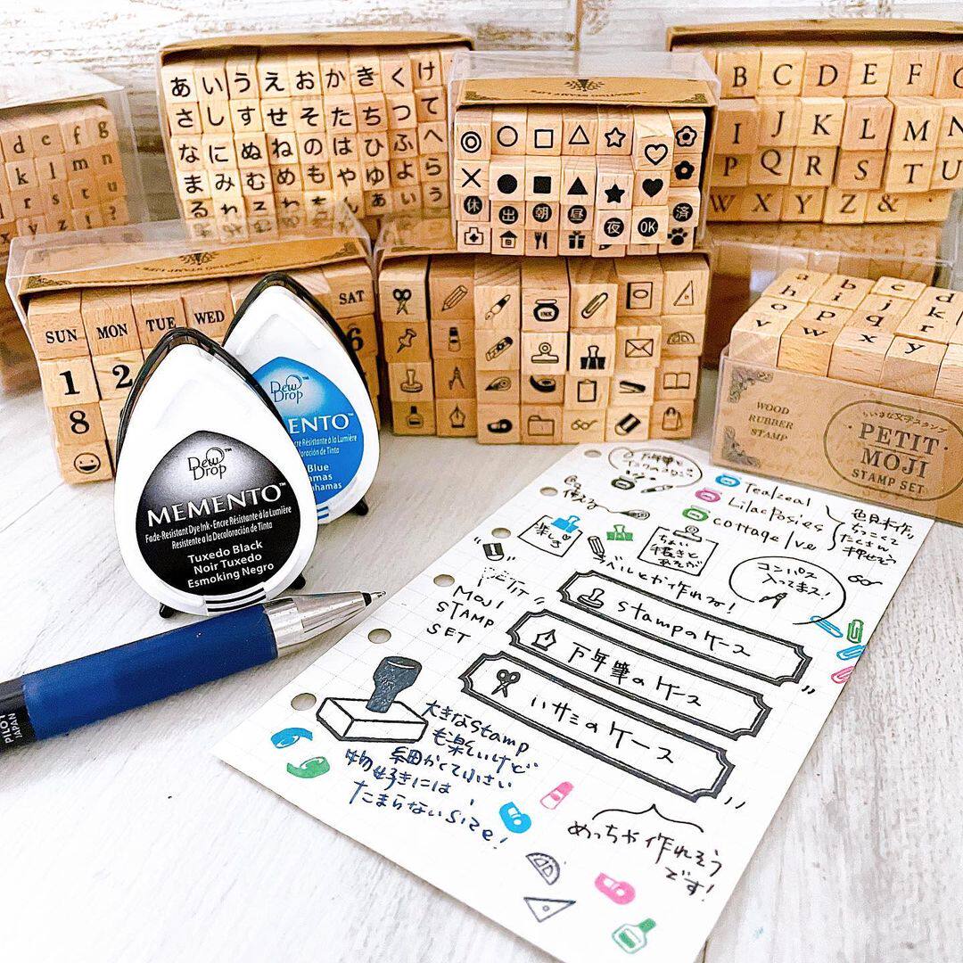 日本kodomo no kao英文字母数字印章日文日期星期手帐生活图标