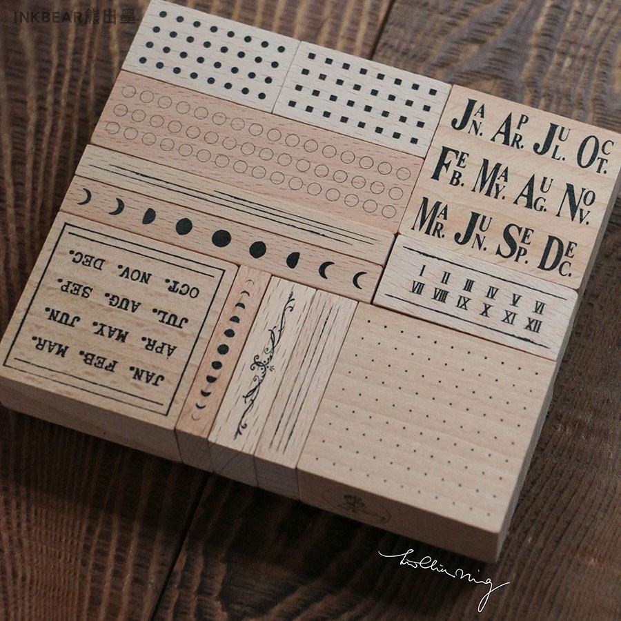 现货台湾吉新款周边月付打底印章