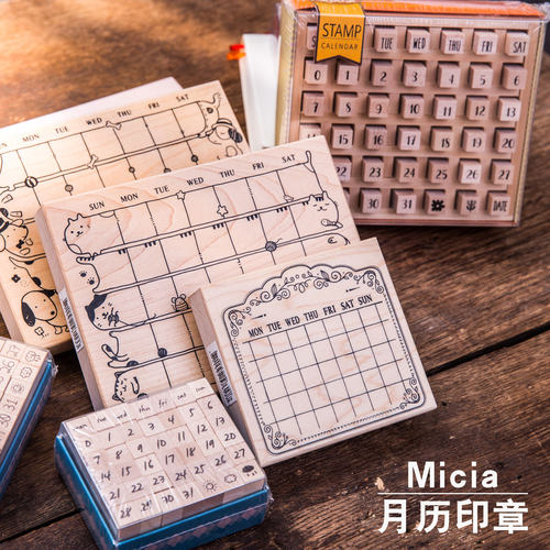 现货包邮台湾micia美日月付印章