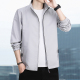 风衣外套休闲夹克男潮流帅气宽松褂子纯色百搭修身 春秋款 男士 上衣