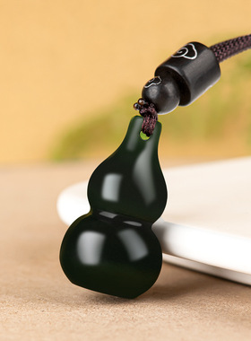 墨玉葫芦吊坠，男女通用高档玉饰