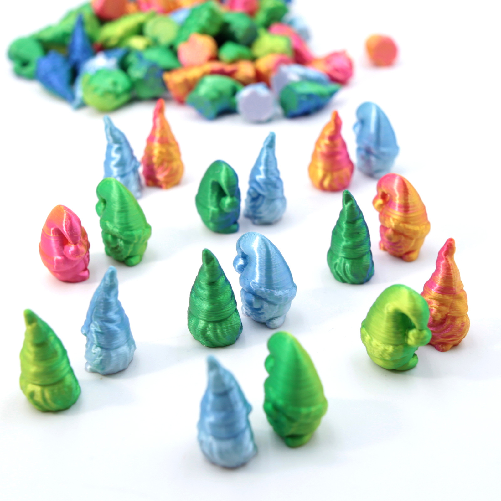 3d打印小矮人圣诞老人侏儒小人可爱创意玩具儿童模型桌面摆件装饰