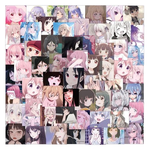 240张潮流日本动漫少女贴纸