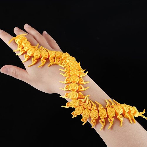 3D打印玩具机械蜈蚣关节可活动儿童礼物摆件装饰模型礼物鱼缸造景