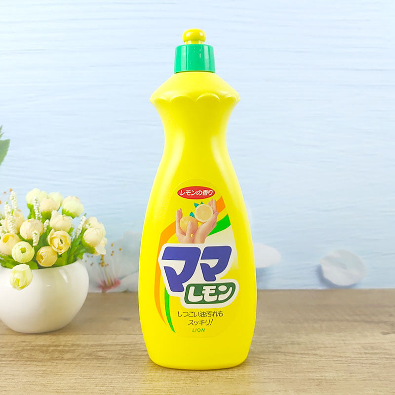 日本进口LION妈妈柠檬蔬菜瓜果餐具除去油污洗洁精800ML