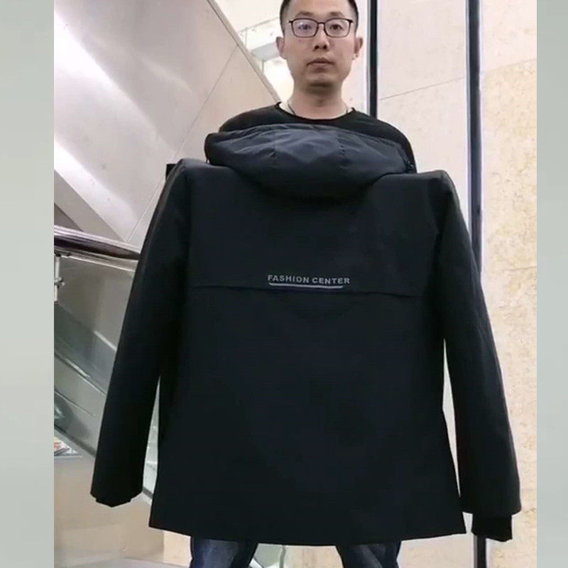 2021新款派克服男中长款海宁皮衣