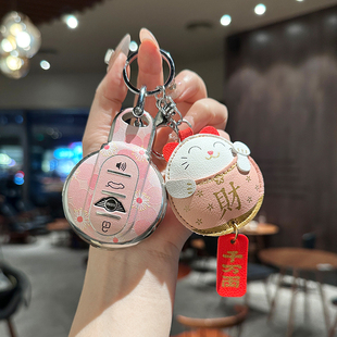 适用于老款宝马mini车钥匙套one迷你countryman壳cooper 可爱扣女