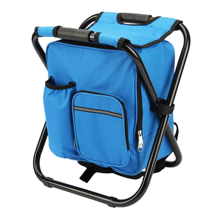 保温可折叠凳子便携冰包钓椅户外钓鱼椅轻巧折叠椅沙滩椅背包椅凳