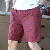 薄款 男士 纯棉潮牌沙滩裤 夏季 5分中裤 外穿居家宽松休闲短裤 五分裤