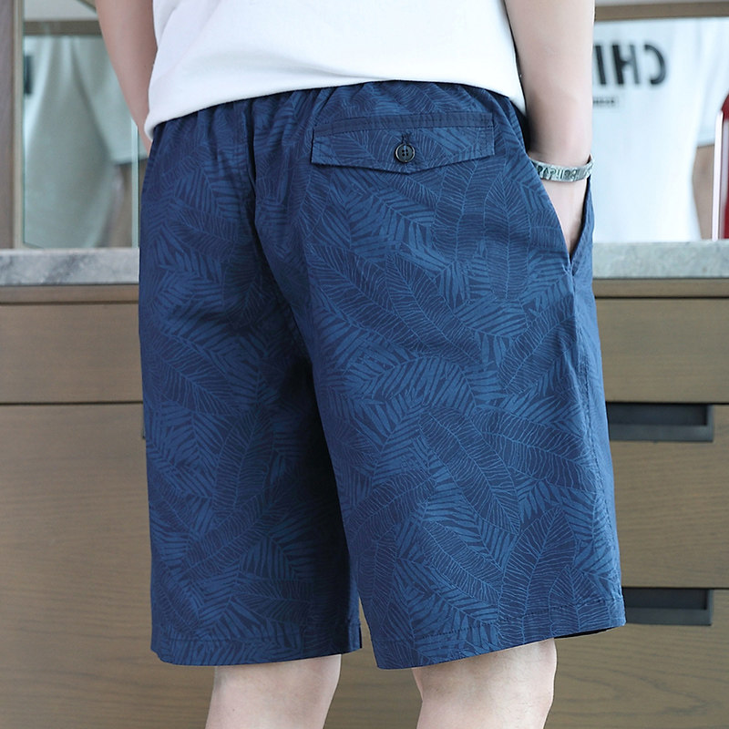 2025新款夏季薄款宽松居家花短裤男士休闲沙滩裤外穿中裤五分裤,男装,休闲裤,淘宝优惠券,粉丝福利购,淘宝优惠卷