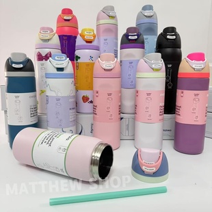 owala freesip 40OZ带吸管不锈钢保温杯运动水杯保温杯车载杯