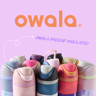owala 吸管不锈钢保温杯运动水杯保温杯车载杯双饮防漏 freesip