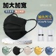 口罩大码 大脸专用成人莫兰迪一次性黑色显脸小 加大男女高颜值新款