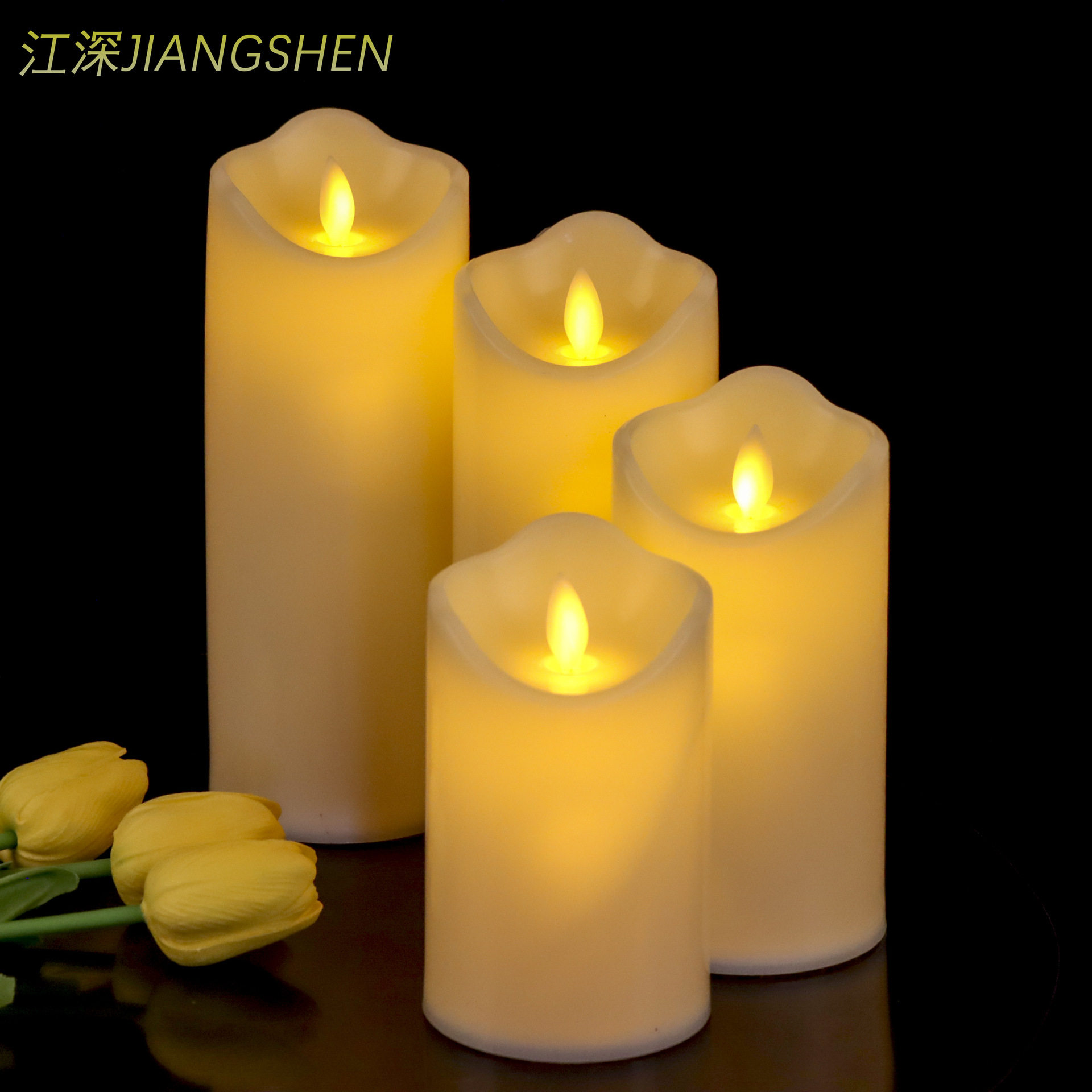 塑料遥控仿真摇摆电子蜡烛灯音乐会婚庆表白装饰大号蜡烛