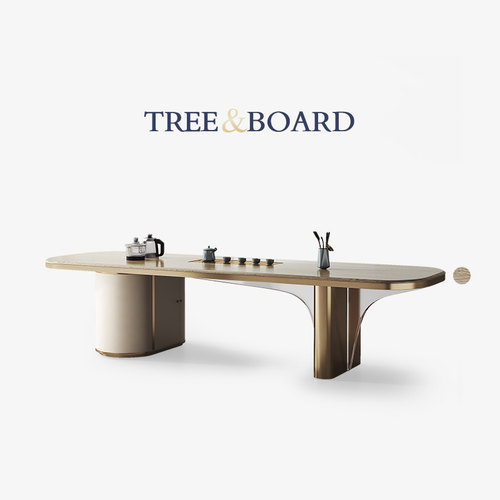 白蜡木轻奢茶桌高级感书桌泡茶台