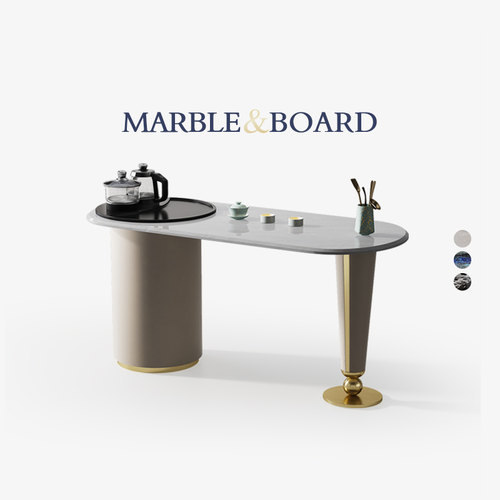 大理石茶桌轻奢家用小户型茶台桌