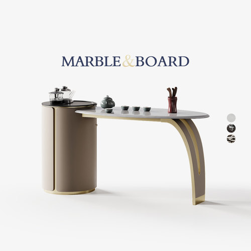 卡里冰玉天然奢石茶桌轻奢泡茶台