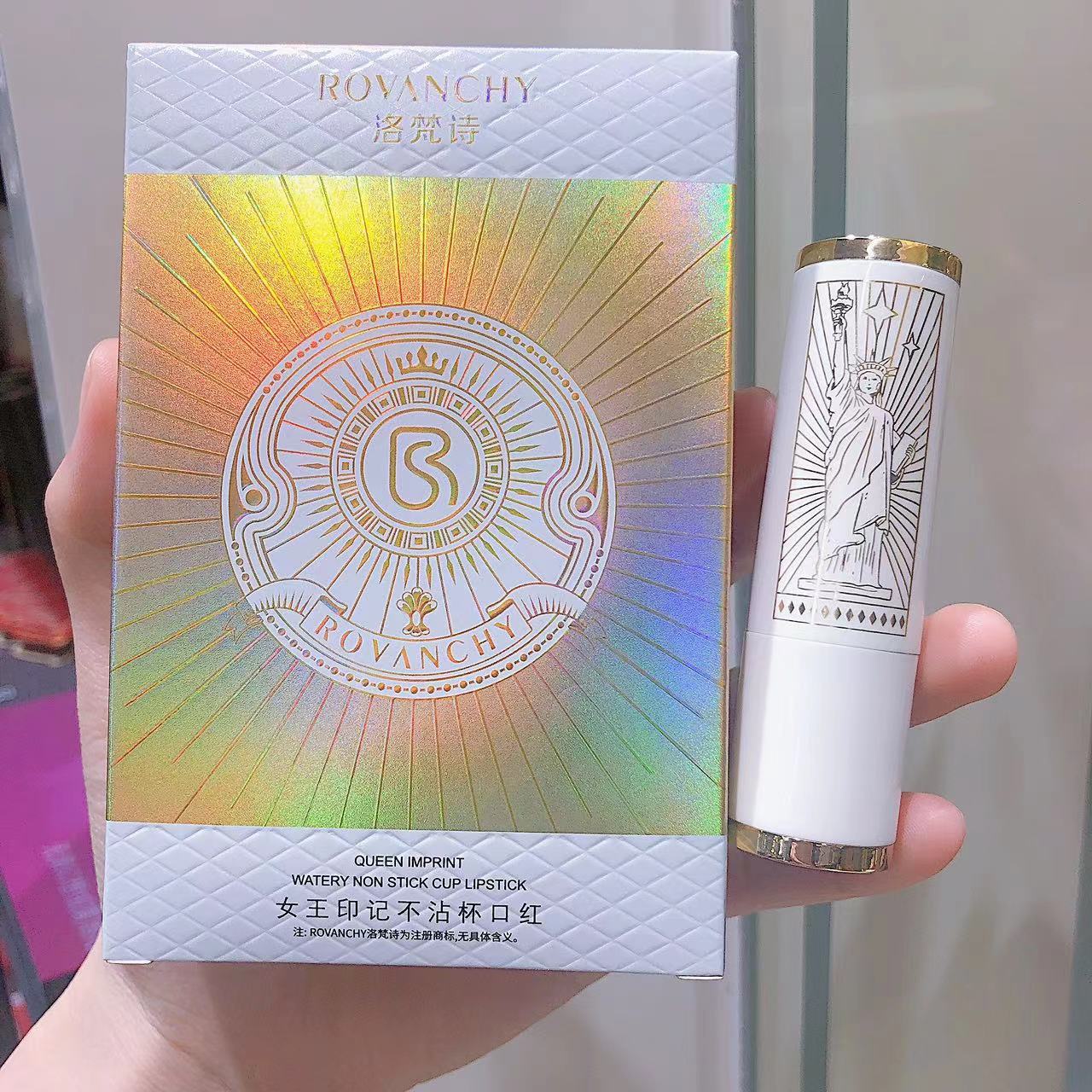 洛梵诗女王印记不沾杯口红不沾杯不掉色肉桂奶茶经典红哑光雾面图片