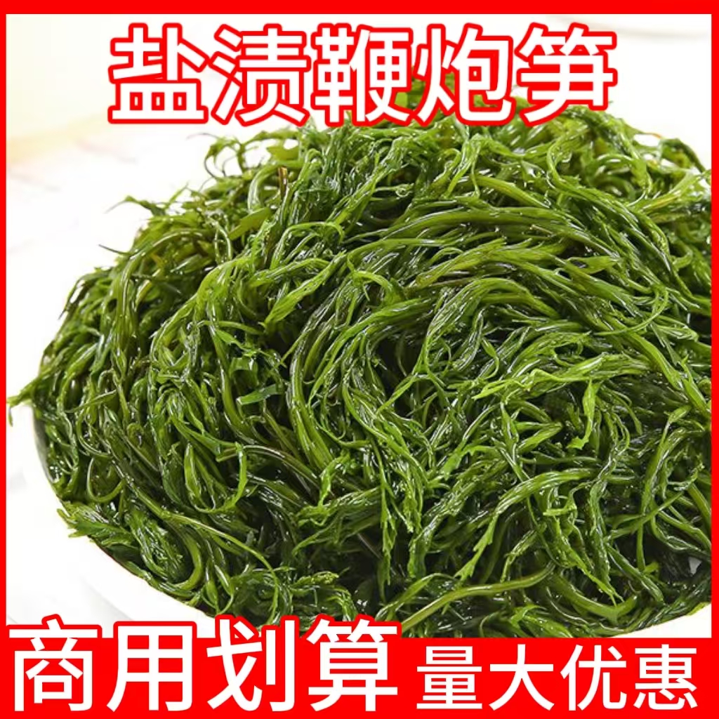 盐渍鞭炮笋新鲜马尾藻长寿菜盐渍海藻菜凉拌火锅海带商用家用