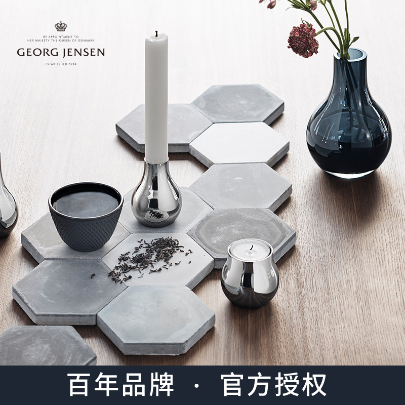 GeorgJensen丹麦乔治杰生 烛台 蜡烛台 烛光晚餐浪漫欧式餐桌摆件