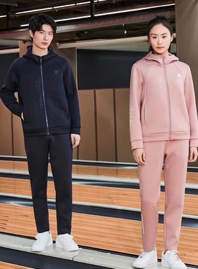 红一号新款男女连帽外套秋冬休闲拉链开衫加厚长袖保暖卫衣23505