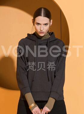 卫衣梵贝希连帽休闲中长款韩版