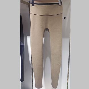 女外穿秋冬加绒560克高腰收腹无痕尴尬线瑜伽裤 如锦无线裤 打底裤