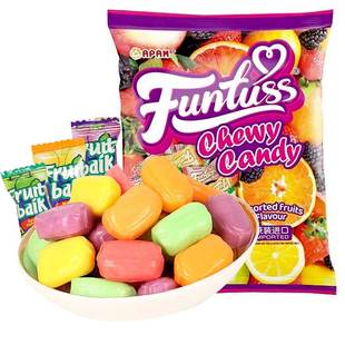 马来西亚进口400g混合水果味奶糖多种口味果汁糖果 年货糖果