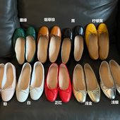 复古手工芭蕾鞋 女超软羊皮平底鞋 单鞋 盛先生｜2025新款 芭蕾舞鞋