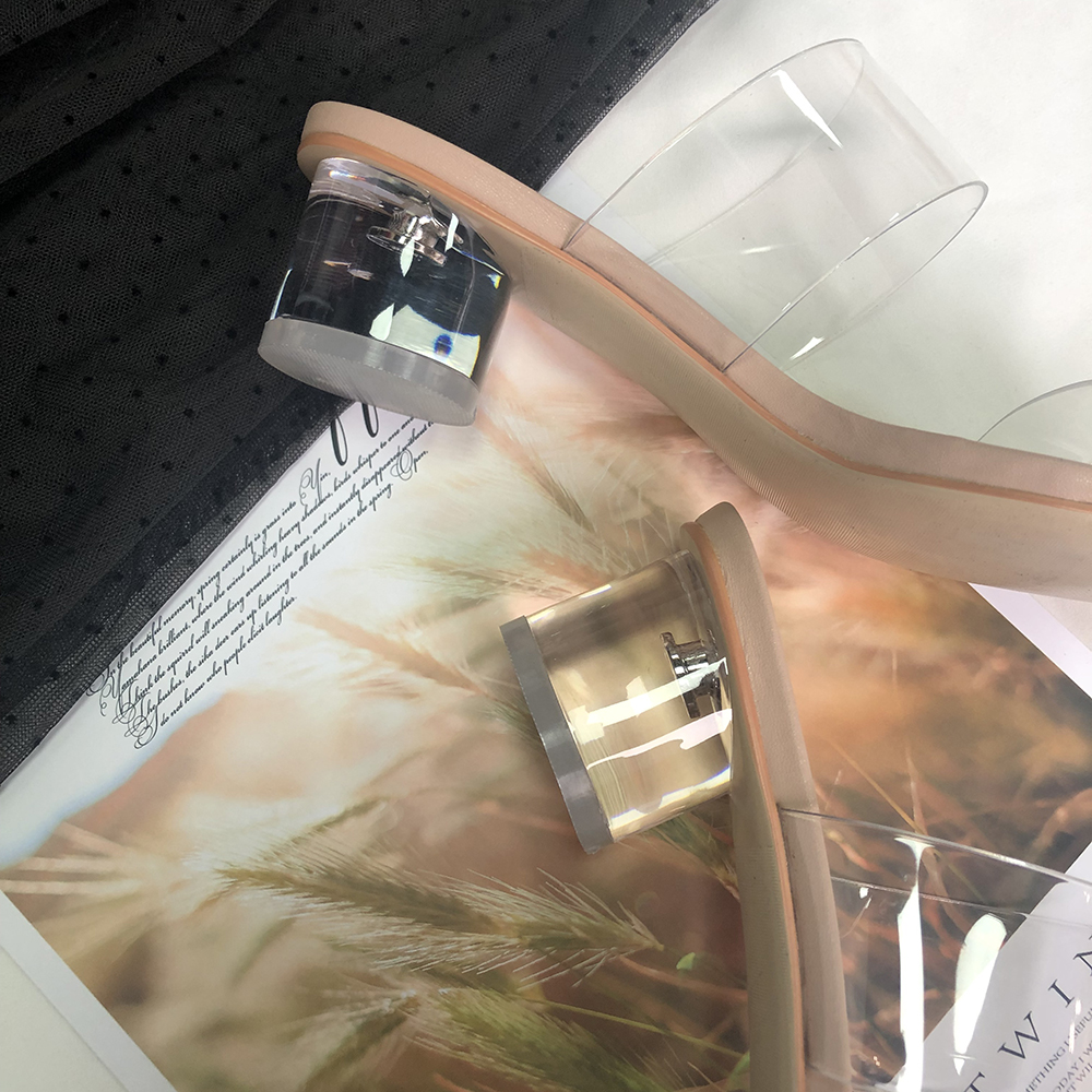 拖鞋女粗跟女鞋凉拖凉鞋外穿