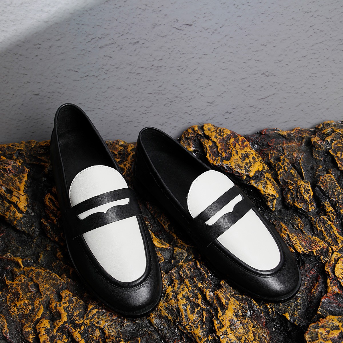 盛先生 复古水洗马皮乐福鞋女真皮软底不累脚女鞋英伦风小皮鞋