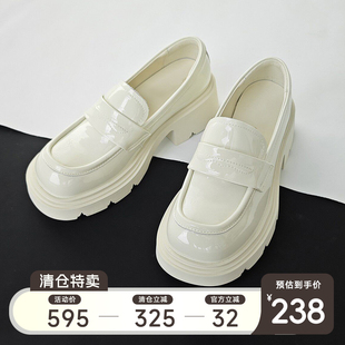 百搭5cm厚底乐福鞋 限时4折清仓价238元 2025新款 女鞋 日常价595元