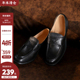 英伦复古真皮中跟乐福鞋 限时4折清仓价239元 日常价598元 女粗跟
