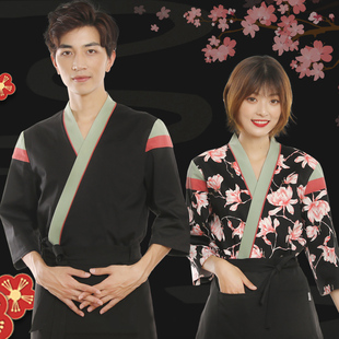 男女日本刺身料理店制服 餐厅服务员工装 多恩新品 餐饮工作服女日式