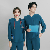 口腔医生工作服洗手衣护士服女刷手服分体2025秋长袖 医护工作服