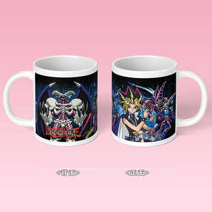 游戏王决斗链接周边马克杯暗游戏水杯城之内孔雀舞杯子陶瓷
