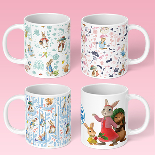 比得兔水杯彼得兔历险记周边马克杯儿童家用陶瓷杯子小兔本杰明