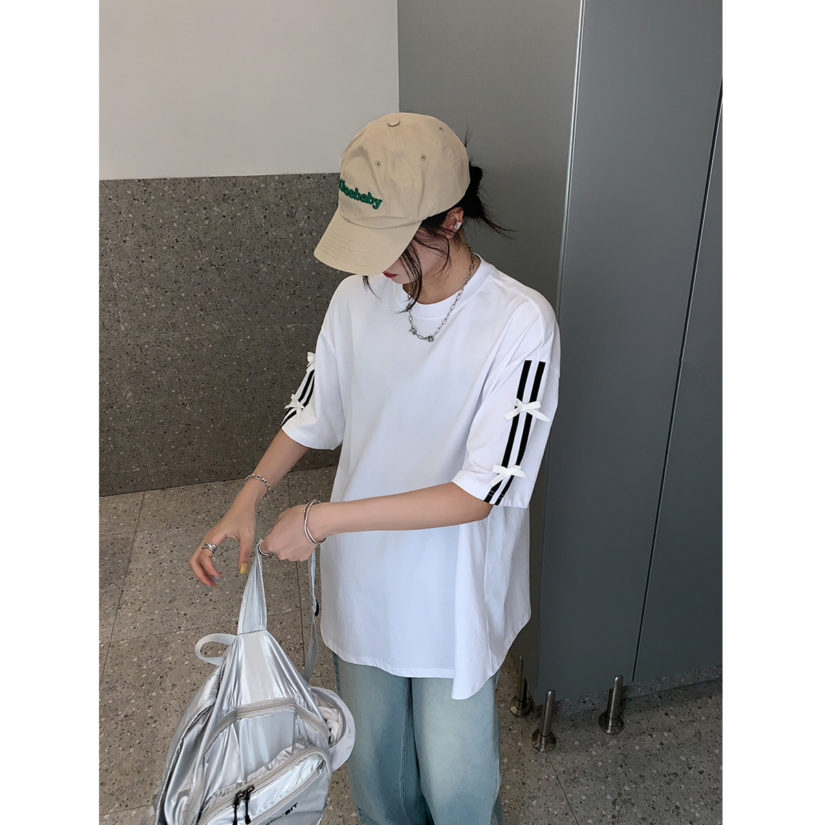 SIXI四喜家织带蝴蝶结T