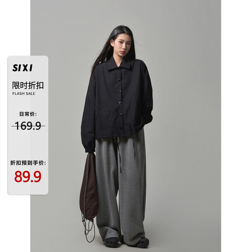 SIXI四喜家薄款翻领外套