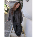 外套 复古廓形飞行员夹克棉服女秋冬保暖短款 SIXI四喜家 极度舒适