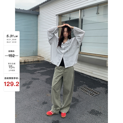 四喜家连帽格子防晒衬衫女夏