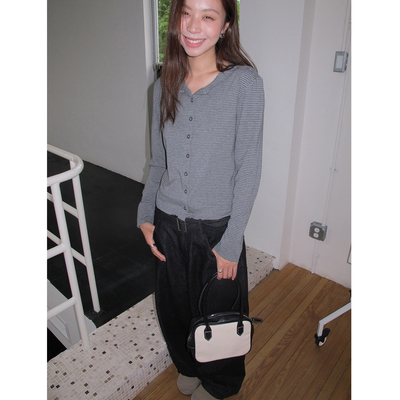 韩系条纹开衫T恤韩系条纹开衫